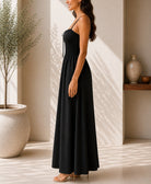 Ladies Strappy Black Maxi Dress - StylePhase SA