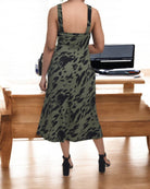 Ladies Strappy Pocket Dress - Olive - StylePhase SA