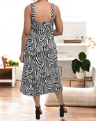 Ladies Strappy Pocket Dress - Zebra Print - StylePhase SA
