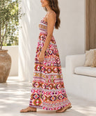 Ladies Strappy Ruche Dress- Multi Color - StylePhase SA