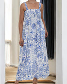 Ladies Strappy Ruche Dress - Royal - StylePhase SA