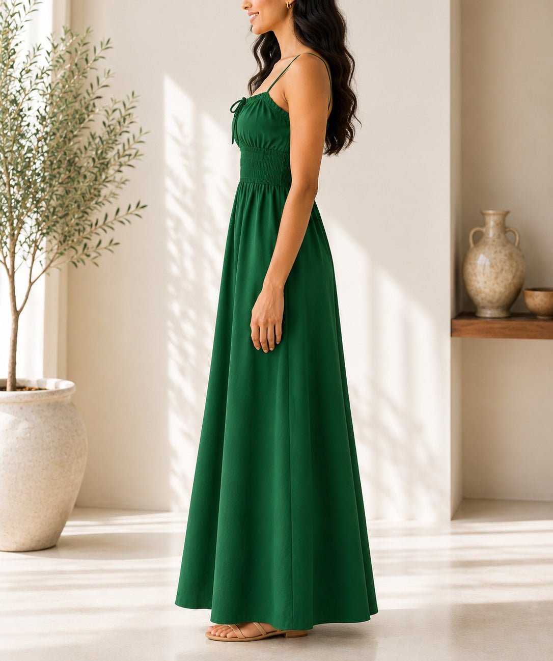 Ladies Strappy Teal Maxi Dress - StylePhase SA