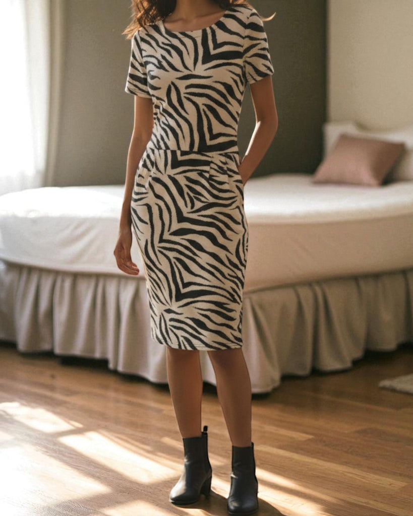 Ladies Stripe Pocket Dress - StylePhase SA