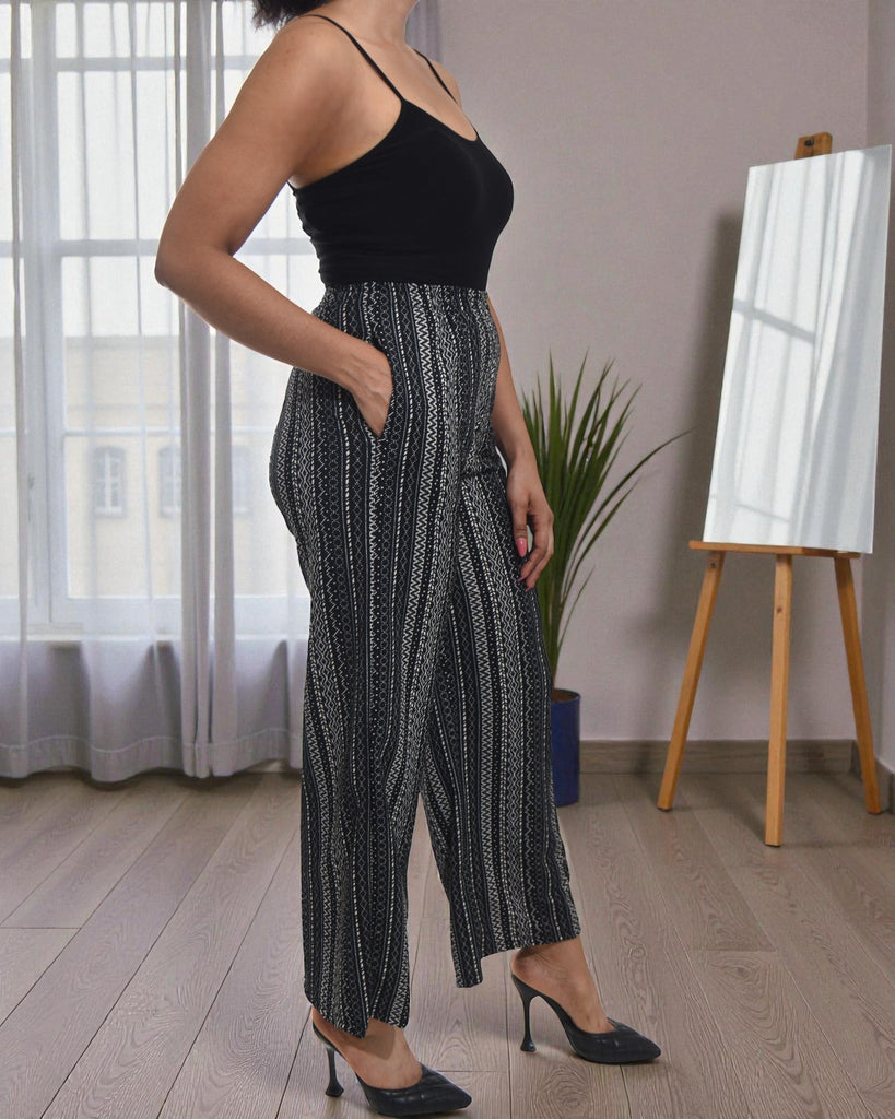 Ladies Stripe Pocket Pants - StylePhase SA