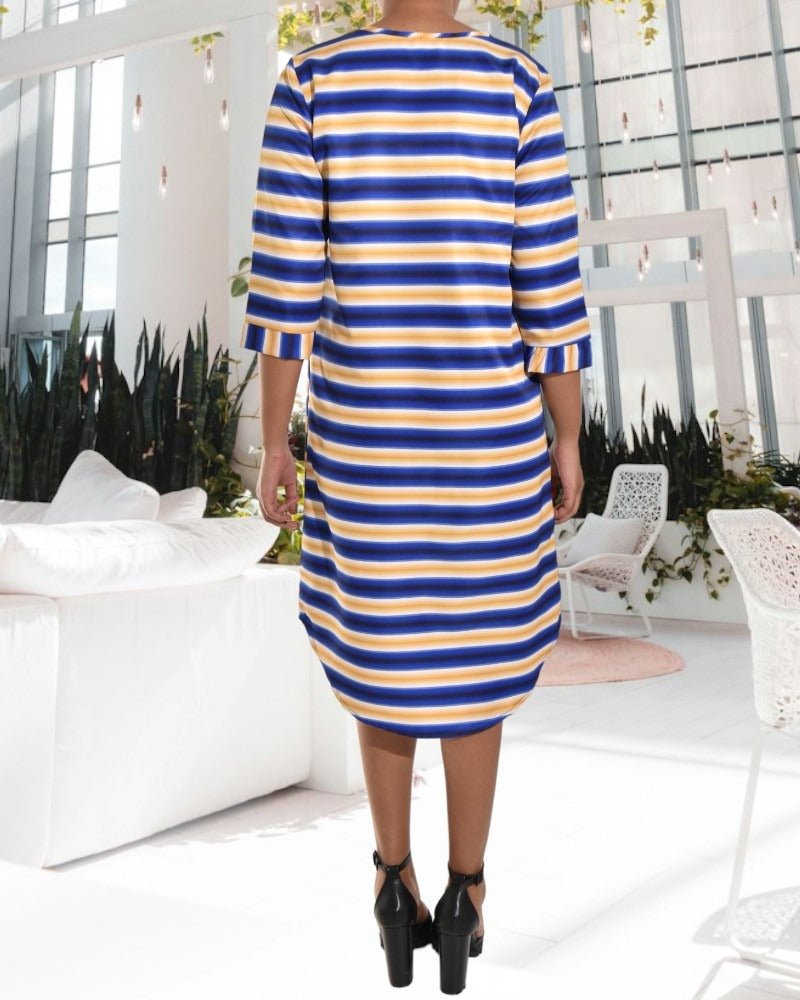 Ladies Stripe Tunic Dress - StylePhase SA