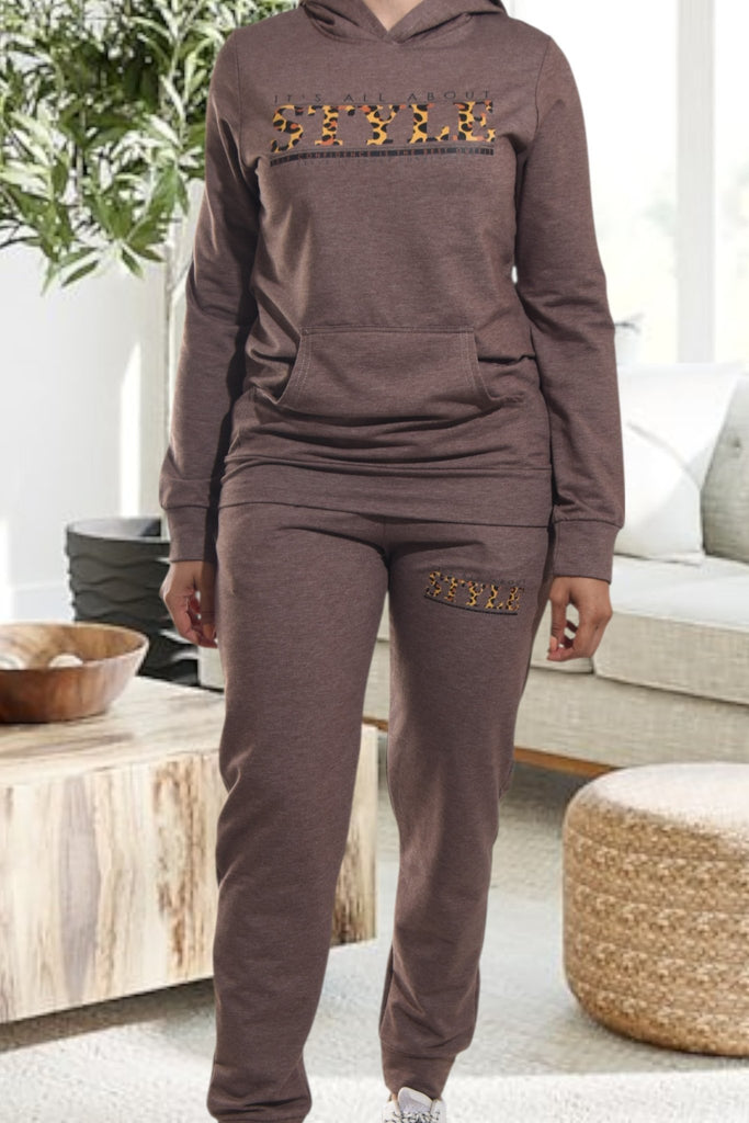 Ladies Style Printed Color Tracksuit Set - StylePhase SA