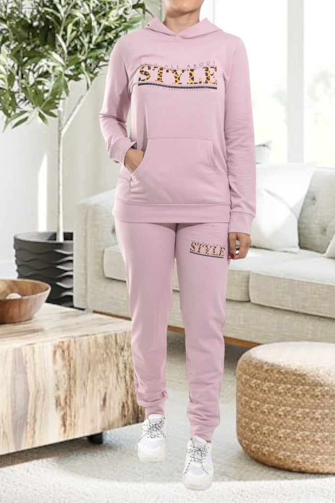 Ladies Style Printed Color Tracksuit Set - StylePhase SA