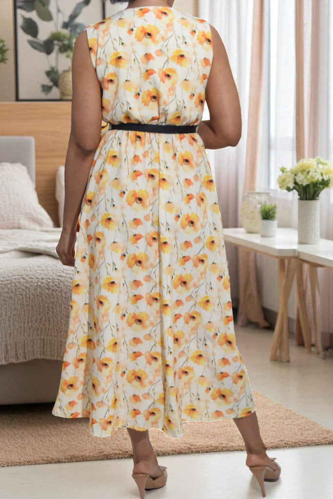 Ladies Sunflower Pocket Flare Dress (Excl Belt) - StylePhase SA