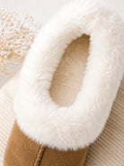 Ladies Tan Faux Fur Cuff Slipper - StylePhase SA