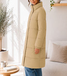 Ladies Tan Long Windbreaker Jacket - StylePhase SA