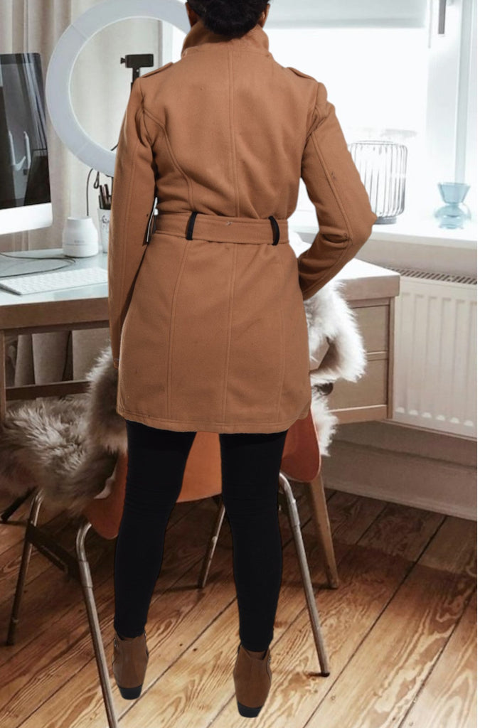 Ladies Tan Melton Coat - StylePhase SA