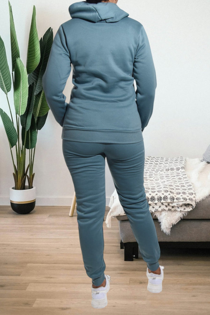 Ladies Teal Fleece Tracksuit - StylePhase SA