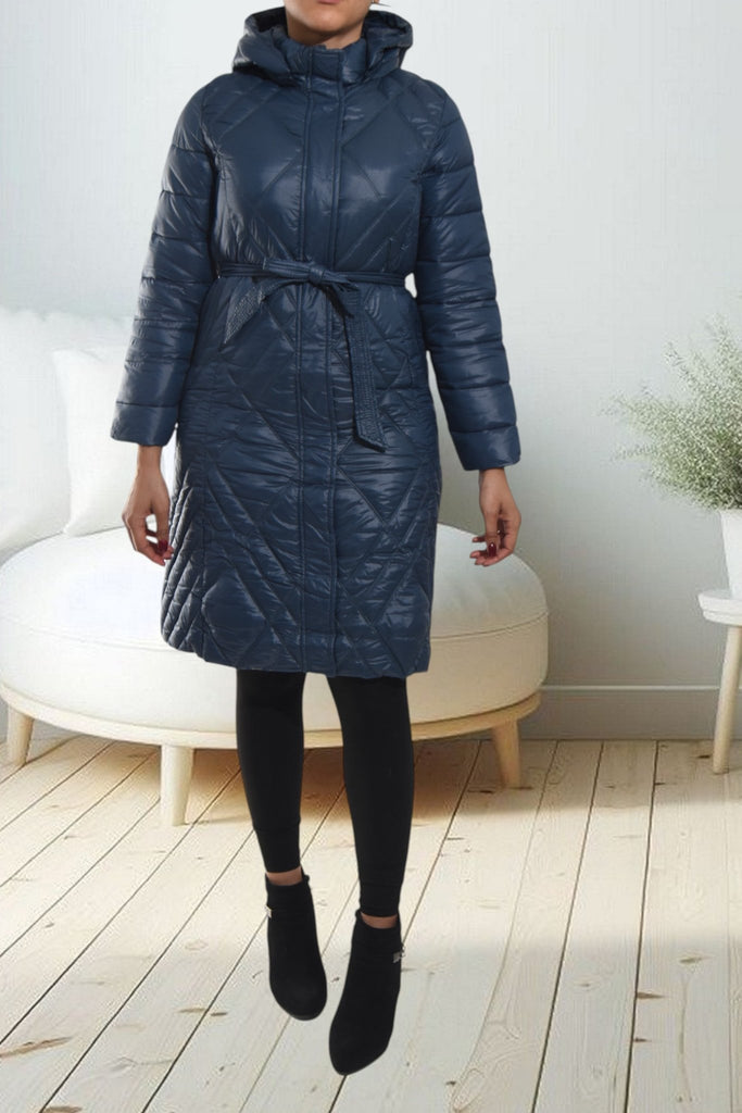 Ladies Teal Long Puffer Jacket - StylePhase SA