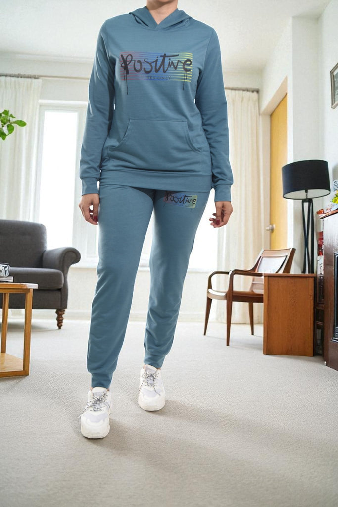 Ladies Teal Positive Tracksuit Set - StylePhase SA