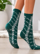 Ladies Thermal Long Slipper Socks - Green - StylePhase SA