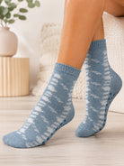 Ladies Thermal Long Slipper Socks - Sage - StylePhase SA