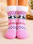 Ladies Thermal Slipper Socks - Light Pink - StylePhase SA