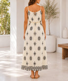 Ladies Tie Front Cream Pocket Dress - StylePhase SA