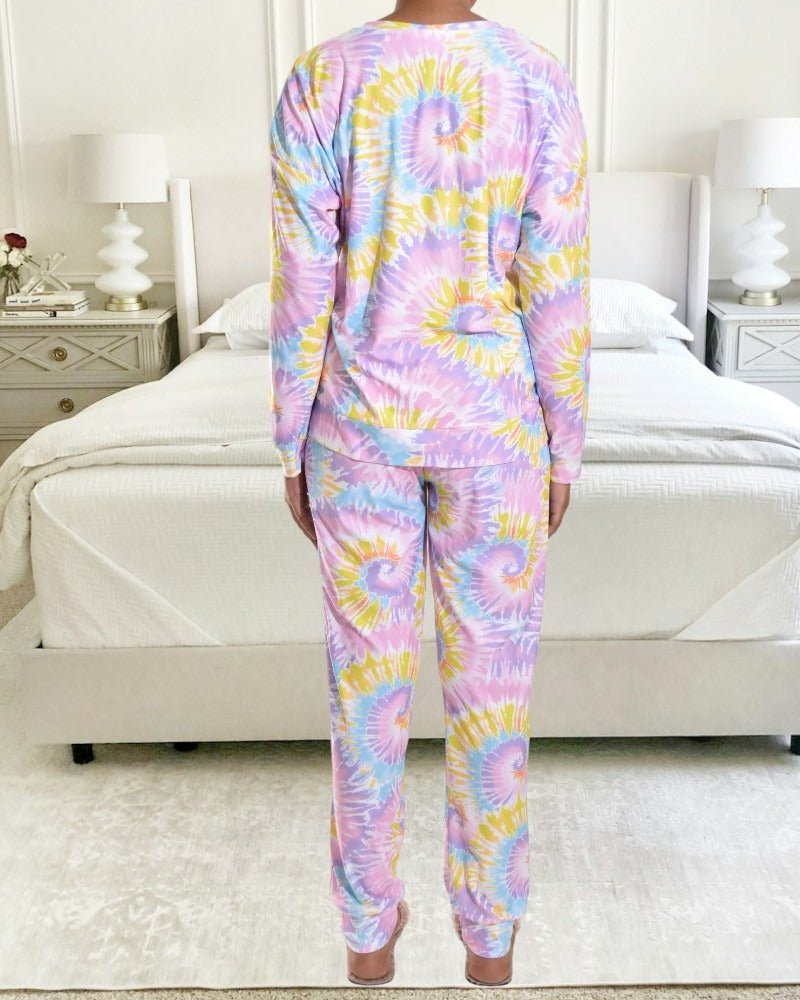 Ladies Tye Dye Pyjama Set - StylePhase SA