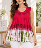 Ladies Tye Dye Top -Printed Pink - StylePhase SA