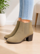 Ladies Varia Taupe Block Heel Boot - StylePhase SA