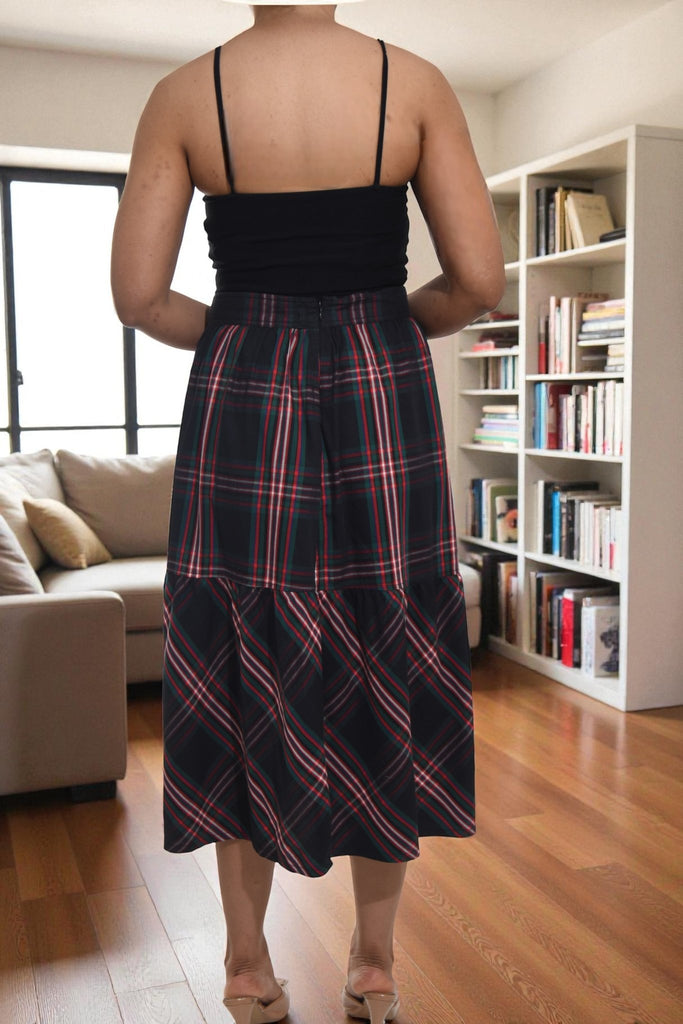 Ladies Vintage Plaid Skirt - StylePhase SA