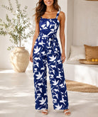 Ladies Violet Tie Front Jumpsuit - StylePhase SA