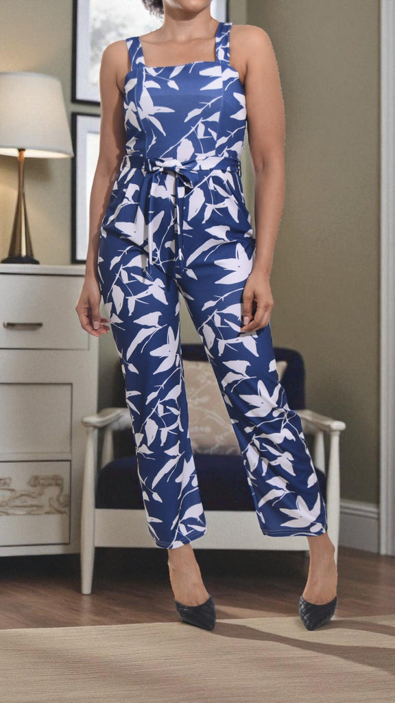 Ladies Violet Tie Front Jumpsuit - StylePhase SA