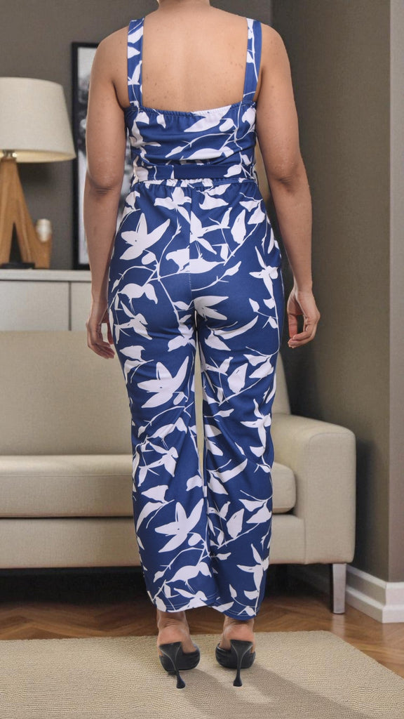Ladies Violet Tie Front Jumpsuit - StylePhase SA