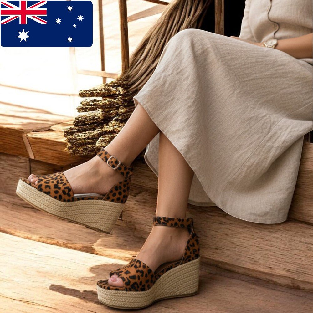 Ladies Wedge Cheetah Heels - StylePhase SA