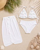 Ladies White 3 Piece Swim Set - StylePhase SA