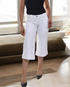 Ladies White 3/4 Jeans - StylePhase SA