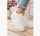 Ladies White And Silver Sneaker - StylePhase SA