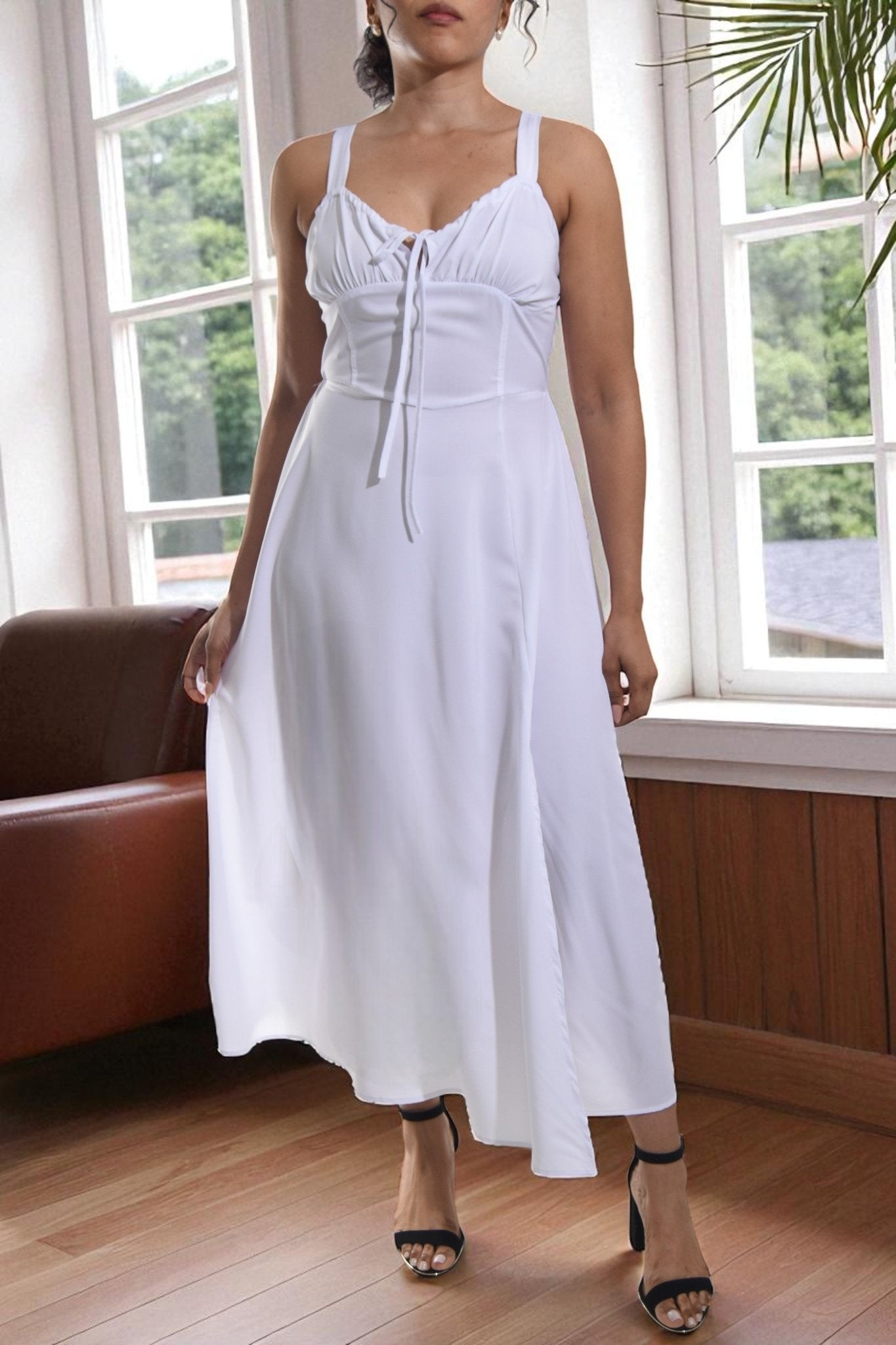 Ladies White Cami Dress - StylePhase SA