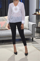 Ladies White Chiffon Top - StylePhase SA