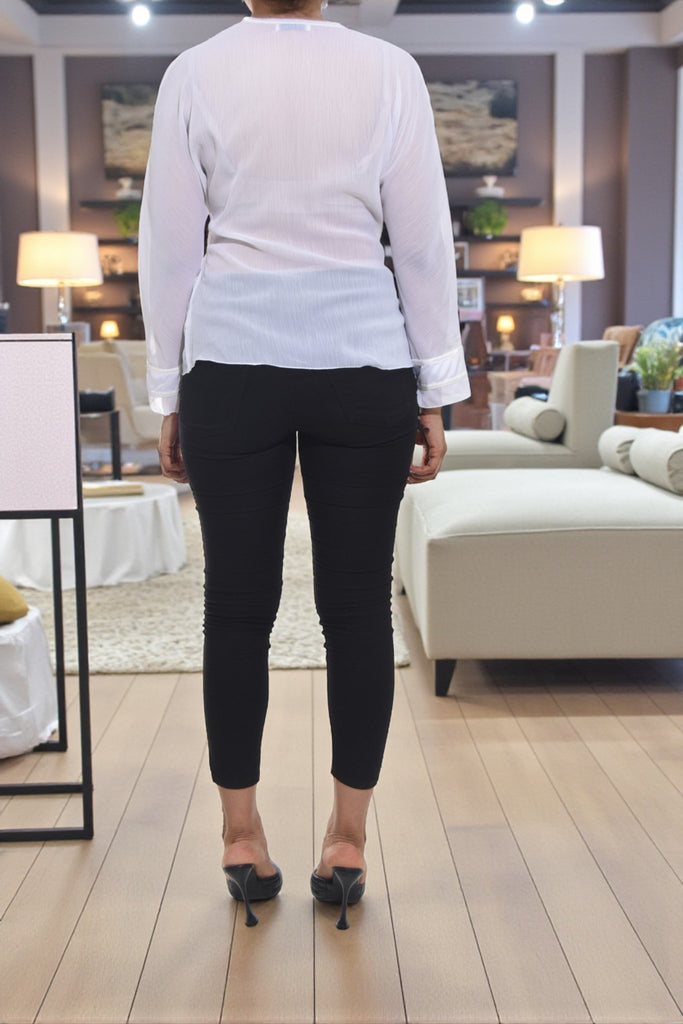 Ladies White Chiffon Top - StylePhase SA