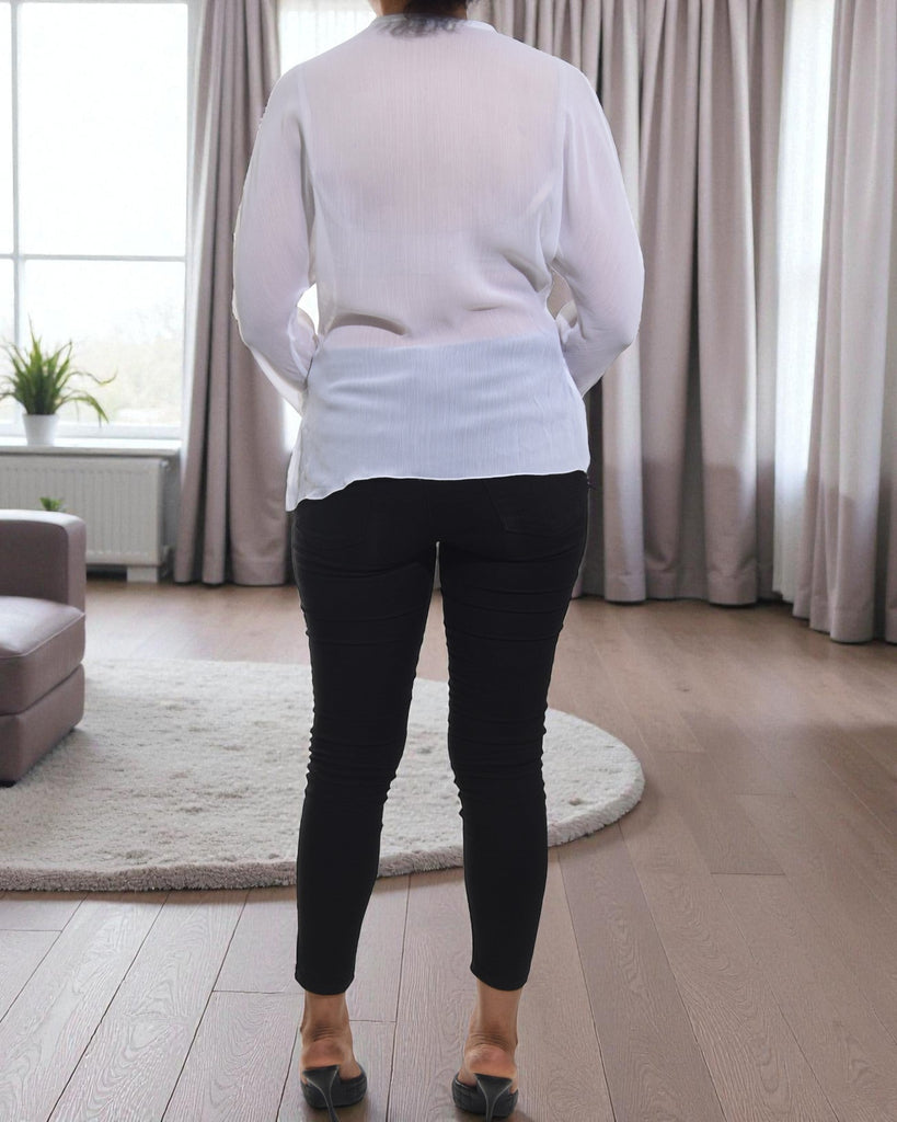 Ladies White Chiffon Top - StylePhase SA