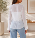 Ladies White Chiffon Top - StylePhase SA