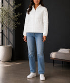 Ladies White Faux Leather Jacket - StylePhase SA