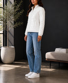 Ladies White Faux Leather Jacket - StylePhase SA