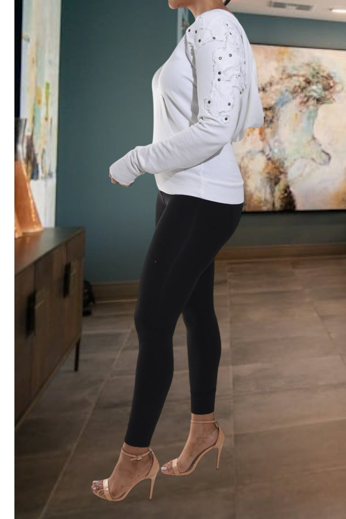 Ladies White Hoody Top - StylePhase SA