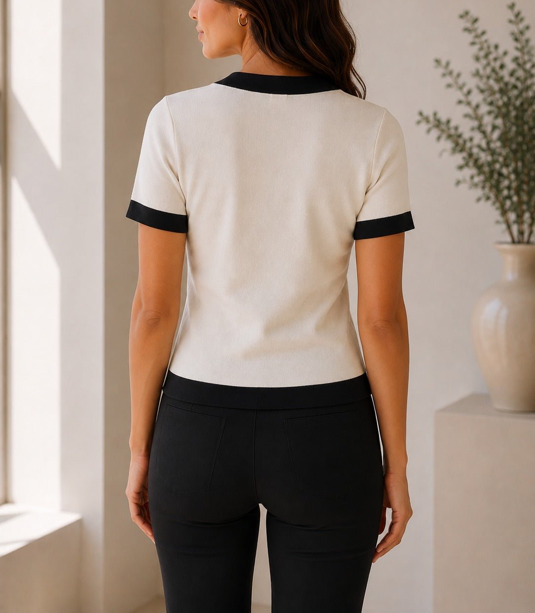 Ladies White Knitwear Shortsleeve Cardigan - StylePhase SA