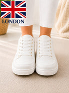 Ladies White Lace Sneaker - StylePhase SA
