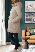 Ladies White Long Puffer Jacket - StylePhase SA