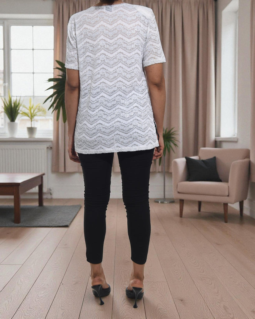 Ladies White Net Top - StylePhase SA