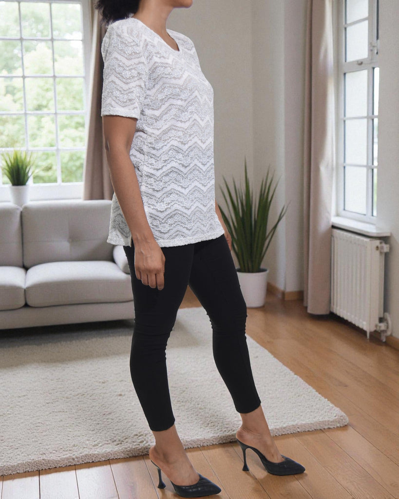 Ladies White Net Top - StylePhase SA