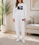 Ladies White NYC Loungewear Set - StylePhase SA