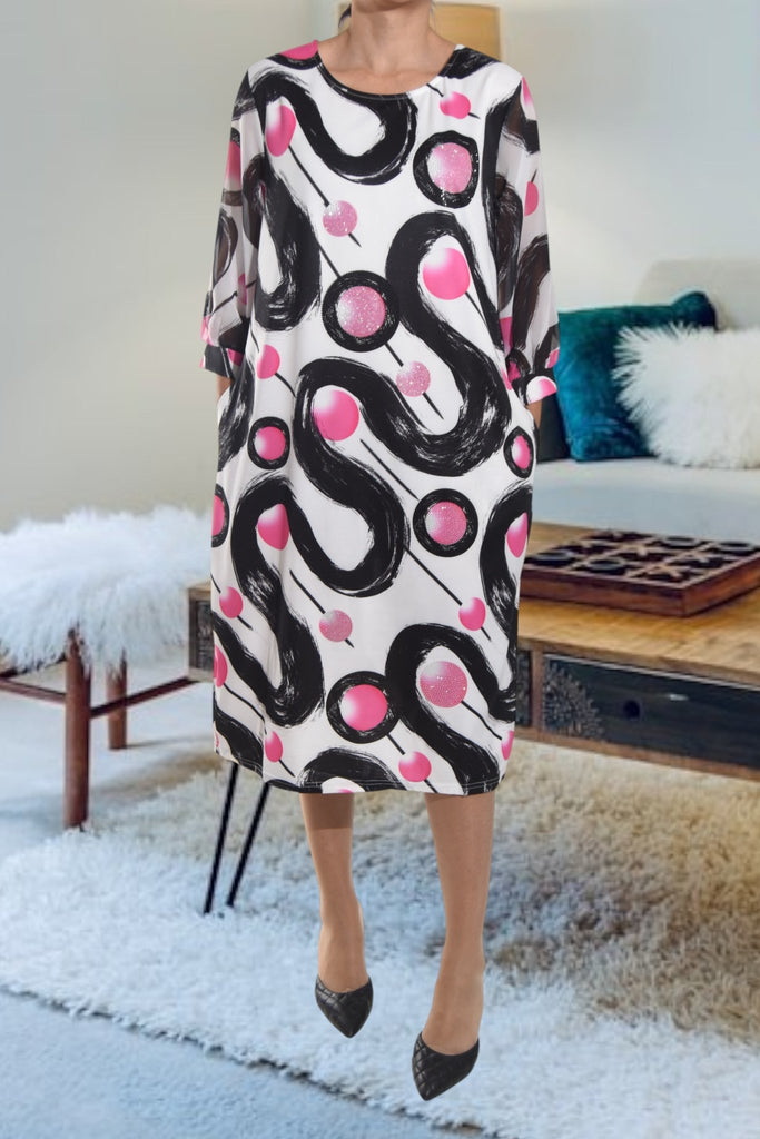 Ladies White Pocket Dress - StylePhase SA