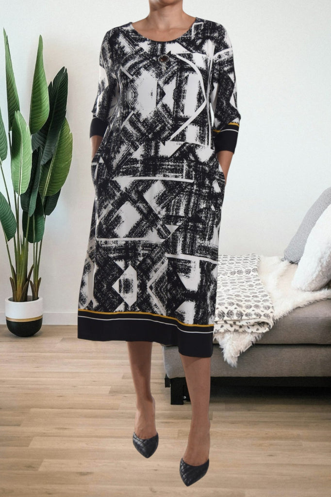 Ladies White Pocket Dress - StylePhase SA