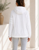 Ladies White Pocket Zip Jacket - StylePhase SA